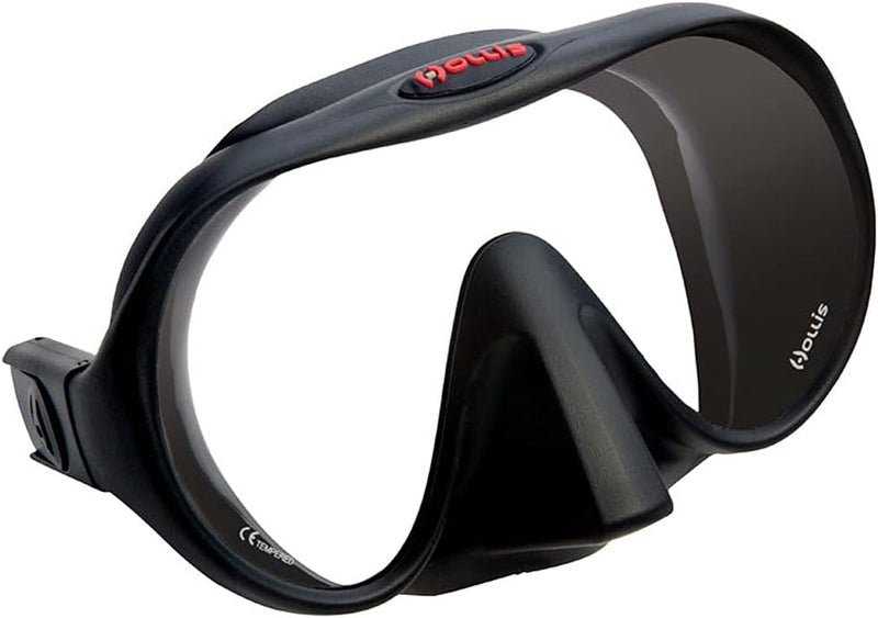 Hollis M-1 Frameless Scuba Diving Mask - Ultra Clear Glass for Enhanced Visibility